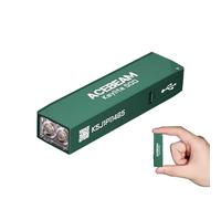 ACEBEAM Keylite 500 lampe torche porte-clés led ultra puissante, rechargeable, ultra-compacte, plate et de poche pour EDC avec double LED, 6 modes, petite lampe de poche MINI pour à la maison,Sarcelle