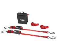 Acebikes Kit de sangles d'arrimage Pro + cliquet 2-PACK