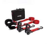 ACEBIKES Lot de 2 Sangles d'Arrimage à Cliquet de Qualité Supérieure Avec Cliquet de Transport