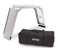 Acebikes Rampe Compacte Rampe D¿Accès Pliante En Aluminium, Argent Argent