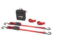 ACEBIKES Ratchet Pro Jeu de sangles de tension, noir-rouge