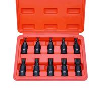 ACEBON Jeu de Douille XZN 10 pièces Lot de douilles multiples M4 M5 M6 M8 M9 M10 M12 M14 M16 M18, Douille Torx Male (M4-M18)