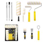 ACEBON Kit décoration pour la maison, comprend Rouleaux Plateau Pinceau, tige d'extension pour peintres, Grand Bac à Peinture, Pinceaux Peinture, Grattoir