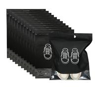 ACEBON Sac à chaussures de voyage 12 pièces, sac à chaussures anti-poussière, sac de rangement portable de taille moyenne, sac de rangement à chaussures non tissé anti-poussière avec fermeture éclair,