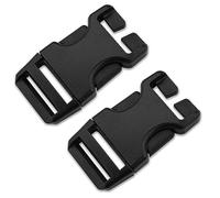 AceCamp 7044 Lot de 2 Boucles de Rechange en Duraflex pour Fixation Rapide Noir 25 mm