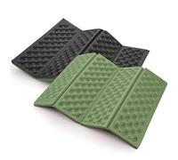 AceCamp Lot de 2 mini tapis pliables et imperméables en mousse pour activités de plein air, pliables et légers - Vert militaire
