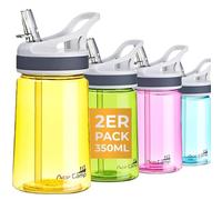 AceCamp TRITAN Gourde | Bouteille de Sport |sans BPA I Tous Boissons I 2X Jaune 350ml
