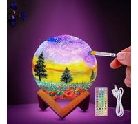 ACED Peignez votre propre kit de lampe de lune, Kit d'art et d'artisanat | Âges 6 7 8 9 10 11 12 Année Vieux fille garçon enfant cadeau anniversaire