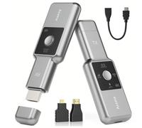Aceele Émetteur Récepteur HDMI sans Fil 4K@30Hz avec Écran LCD, Extendeur HDMI Wireless, 3 Modes d’Affichage, Double Bande 2,4G/5,8G Faible Latence, Portée 50 m, pour PC Laptop DV TV Box