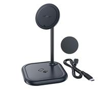 Acefast 2-in-1 E6 15W Induction Charger, MagSafe (Gray)