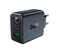 ACEFAST A41 Wall Charger, 2X USB-C + USB, GaN 65W (Black)