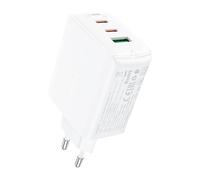 Acefast A41 Wall Charger, 2x Usb-C + Usb, Gan 65w (White)