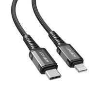 Acefast câble MFI USB type C - Lightning 1,2m, 30W, 3A noir (C1-01 noir)