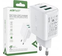 Acefast chargeur 2x USB 18W QC 3.0, AFC, FCP blanc (A33 blanc)