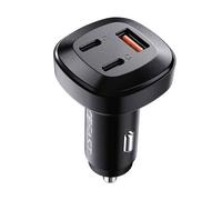 Acefast Chargeur de voiture 66W 2x USB Type C / USB, PPS, Power Delivery, Quick Charge 4.0, AFC, FCP, SCP noir (B3 noir)