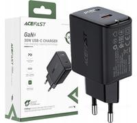 Acefast chargeur GaN USB type C 30W, PD, QC 3.0, AFC, FCP noir (A21 noir)