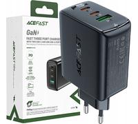 Acefast chargeur rapide GaN (2xUSB-C / USB-A) PPS / PD / QC4+ 65W noir (A41)