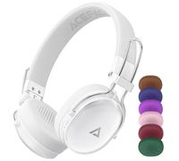 ACEFAST H7 Casque supra-auriculaire Bluetooth avec cache-oreilles en 7 couleurs, réduction active du bruit, 60 heures de lecture, basses profondes, ultra léger, Bluetooth 5.4, personnalisation par