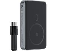 Acefast M10 Banque de Puissance Magnétique 2X Usb-C Pd 30W Avec Chargement Inductif 15W Et Câble Usb-C - Noir