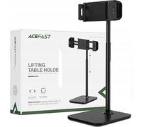 Acefast Support télescopique pour téléphone portable et tablette (135-230mm de large) pour le bureau 360° noir (E4 noir)