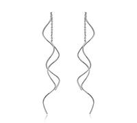 Acefeel 18K Boucles d'Oreilles en or Pour Les Femmes Balancent Des Boucles d'Oreilles Fil Drop Boucles d'Oreilles Pendantes Minimalisme Plongé Longue Chaîne Boucle d'Oreille