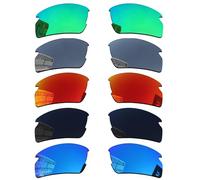 Acefrog 5 paires de verres de rechange polarisés pour lunettes Oakley Flak 2.0 OO9295, ajustement parfait, résistants aux chocs et aux rayures, Pack Value