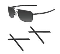 Acefrog Lot de 2 paires de chaussettes de rechange en silicone souple pour lunettes de soleil Oakley Gauge 6 OO6038, Gauge 8 OO4124, Gauge 5.1 OX5125, Gauge 5.2 OX5127, noir