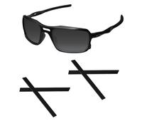 Acefrog Lot de 2 paires de chaussettes de rechange en silicone souple pour lunettes de soleil Oakley Triggerman OO9266 - Ajustement parfait - Noir