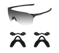 Acefrog Lot de 2 paires de plaquettes de nez améliorées pour lunettes de soleil Oakley EV Zero Series, antidérapantes, noir