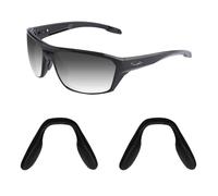 Acefrog Lot de 2 paires de plaquettes de nez améliorées pour lunettes de soleil Oakley Split Shot OO9416, Crossrange OO9371, Targetline OO9397 OO9398 - Pièce de nez de rechange antidérapante - Noir