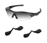 Acefrog Lot de 2 paires de plaquettes de nez améliorées pour Oakley Radar Path, Radar Edge, RadarLock Path, Radar EV Path, Radar EV Pitch, Radar Pace Lunettes de soleil, Anti-glissement, Noir
