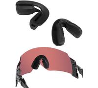 Acefrog Lot de 2 plaquettes de nez améliorées pour Oakley Kato OO9455M, Kato X OO9475, Encoder OO9471, Encoder Strike Vented, Re:Subzero Sunglass Push-in Nose Piece, antidérapants, noir