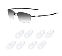 Acefrog Lot de 4 paires de coussinets de nez en silicone en forme de larme pour lunettes Oakley Contrail OO4147, Socket 5.5 OX3218, Socket 5.0 OX3217, pièce de nez de rechange, antidérapant,