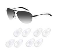 Acefrog Lot de 4 paires de coussinets de nez en silicone en forme de larme pour Oakley Tincup OX3184 OX5099 OX5094, conducteur, lunettes de soleil, lunettes de soleil à visser, antidérapantes