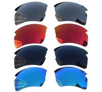 Acefrog Lot de 4 paires de verres polarisés de rechange pour lunettes de soleil Oakley Flak 2.0 XL OO9188 - Ajustement parfait - Incassables - Anti-rayures, Multicolore, taille unique