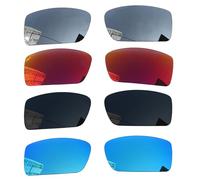 Acefrog Lot de 4 paires de verres polarisés de rechange pour lunettes de soleil Oakley Gascan OO9014 - Ajustement parfait - Incassables - Anti-rayures