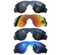 Acefrog Lot de 4 paires de verres polarisés de rechange pour lunettes de soleil Oakley M2 Frame OO9212 parfaitement ajustées, incassables, anti-rayures, Multicolore, taille unique