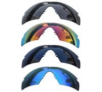 Acefrog Lot de 4 paires de verres polarisés de rechange pour lunettes de soleil Oakley Si Ballistic M Frame 2.0, incassables, anti-rayures, Multicolore, taille unique