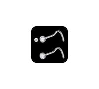 AceFun piercing nez titane 20G tire bouchon piercing nasal boulon 3mm CZ piercings pour femmes hommes pièces plié G23 acier 2 pièces cristaux vis nostril bijoux 20 Gauge
