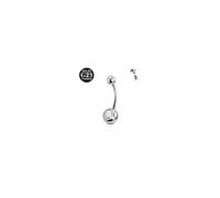 AceFun Piercing nombril argent,6mm 8mm 10mm 10mm 12mm 14mm 16mm Piercing nombril Titane pour femmes 1 pièce 14G solide G23 Piercing Titane nombril Barbell Bijoux Rings for Body Piercing