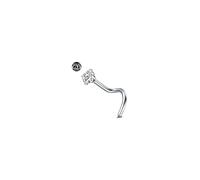 AceFun Titane piercing nez argent 20G 0.8mm tire bouchon titane acier connecteur nez vis 1 pièce piercing pin bijoux corporels 2.5mm diamant