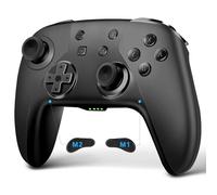 AceGamer Manette sans Fil pour Switch/Switch 2/Lite/OLED, Manette pour Switch Pro avec fonction réveil avec un bouton,Manette pour Switch avec double vibration/Turbo/Screenshot (noir)