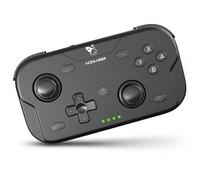 AceGamer Pocket Controller, Manette sans Fil pour Switch 2/Switch/PC/iOS/Android, Mini Manette de Jeu avec Turbo/capteur gyroscopique 6 Axes/réveil par Bouton Unique（Noir）