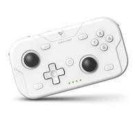 AceGamer Pocket Controller, Manette sans Fil pour Switch 2/Switch/PC/iOS/Android, Mini Manette de Jeu avec Turbo/capteur gyroscopique 6 Axes/réveil par Bouton Unique（Blanc）