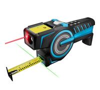 ACEGMET by MiLESEEY DTX10 Mesure de ruban numérique à verrouillage automatique avec affichage numérique instantané, laser d'alignement vert et mesure de l'efficacité, USB C | Batterie remplaçable