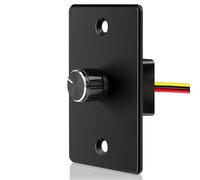 acegoo Interrupteur Variateur 12V PWM Dimmer Contrôleur Réglable 6A pour Camping-car Bateau Remorque Van, pour Lumière LED dimmable, Mono-couleur LED Strip Bande, Panneau en Aluminium Noir