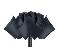 ACEIken Parapluie de voyage pliable à fermeture inversée et coupe-vent - Compact et portable pour un transport facile avec ouverture et fermeture automatique - pour homme et femme, gris, 116CM / 46IN