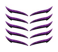 Aceirropy Autocollants Eye Liner Réutilisables | Bande Adhésive pour Fard à Paupières,Disque Maquillage Portable pour Voyage Spectacle Danse, 10 Pièces Résistant à l'Eau