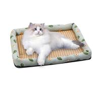 Aceirropy Tapis de refroidissement pour chat, résistant aux rayures, antidérapant et rafraîchissant - Coussin en rotin réutilisable pour chiot, chaton, dormir, jouer et se reposer