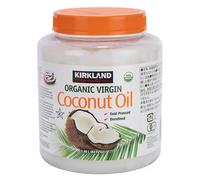 Aceite De Coco Orgánico Virgen Kirkland Signature 2,48 L - Aceite de Coco Para Cocinar Y Para el Cuidado Personal - Aceite de Coco con MCT - Aceite de Coco 100% Natural